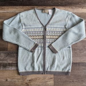 Vintage Liz Claiborne, zip up sweater, women's small